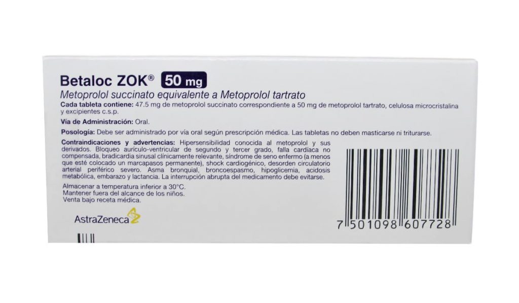 Betaloc ZOK 50 Mg 30 Tabl Uroccidente