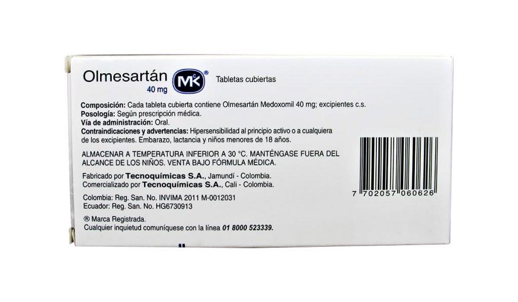 Olmesartán MK 40 mg 10 tabl Uroccidente