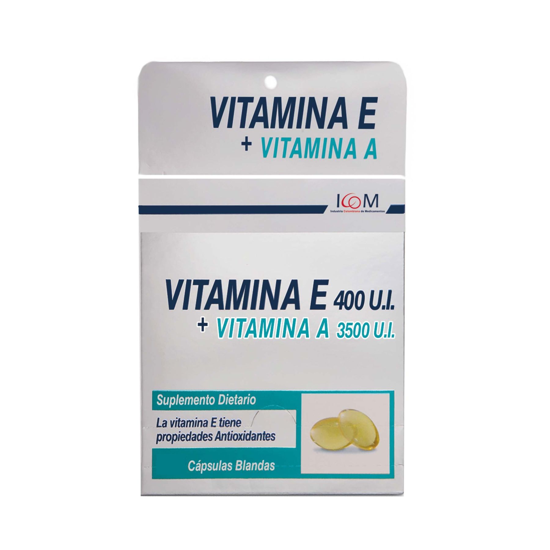 Vitamina E 400 UI+Vit. A 3500 UI * 15 caps. ICOM
