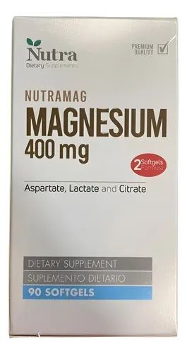 Nutramag Magnesium 400 mg * 90 softgels