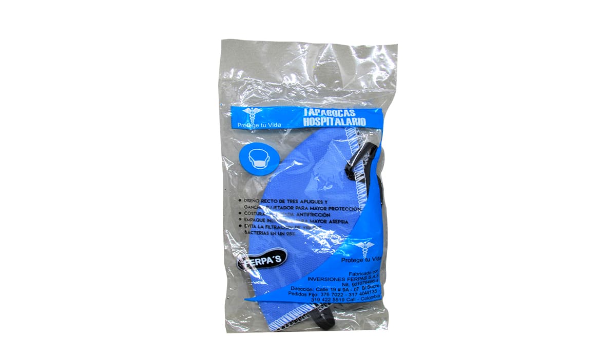 Tapabocas desechable * 1 und.