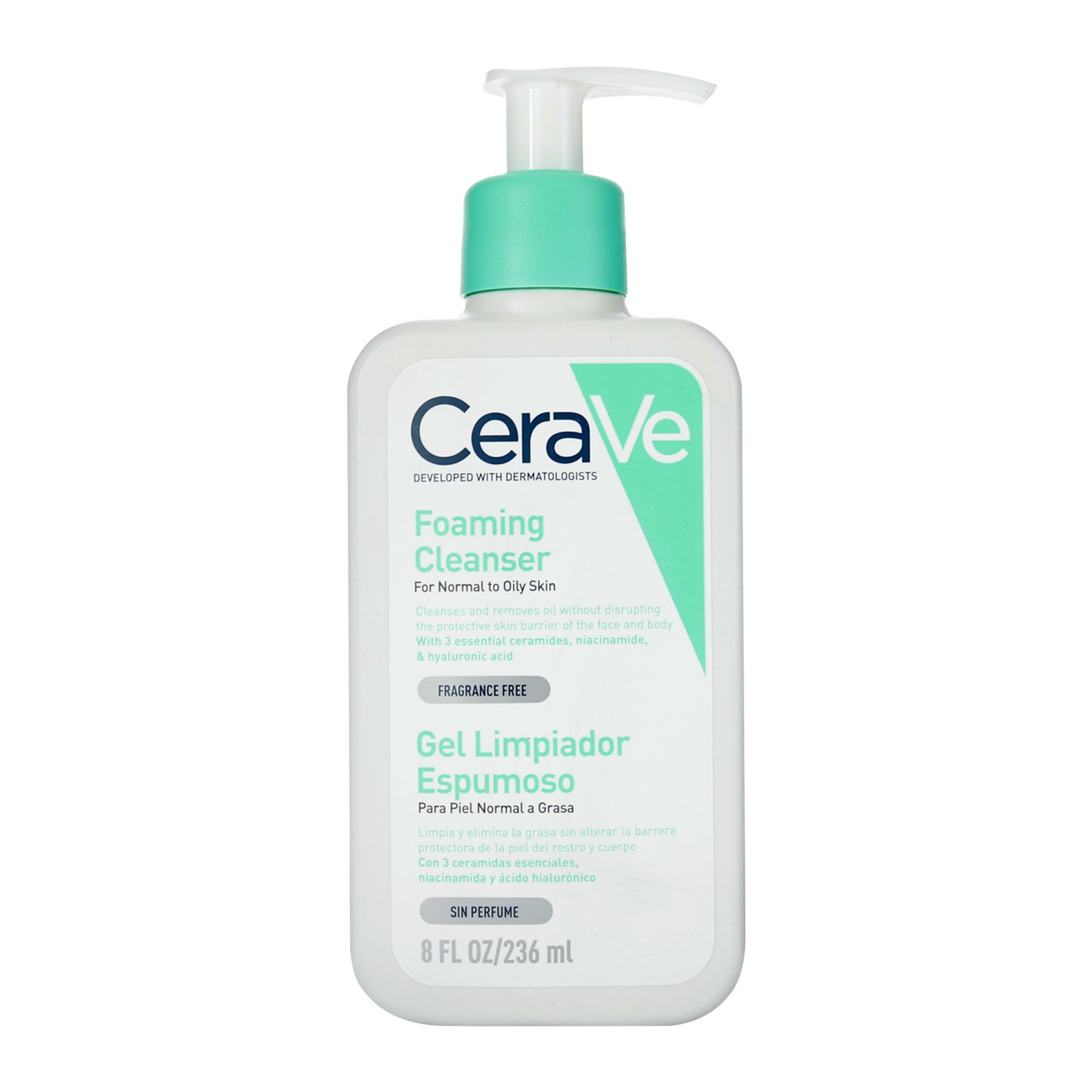 Cerave gel limpiador espumoso * 236 mL