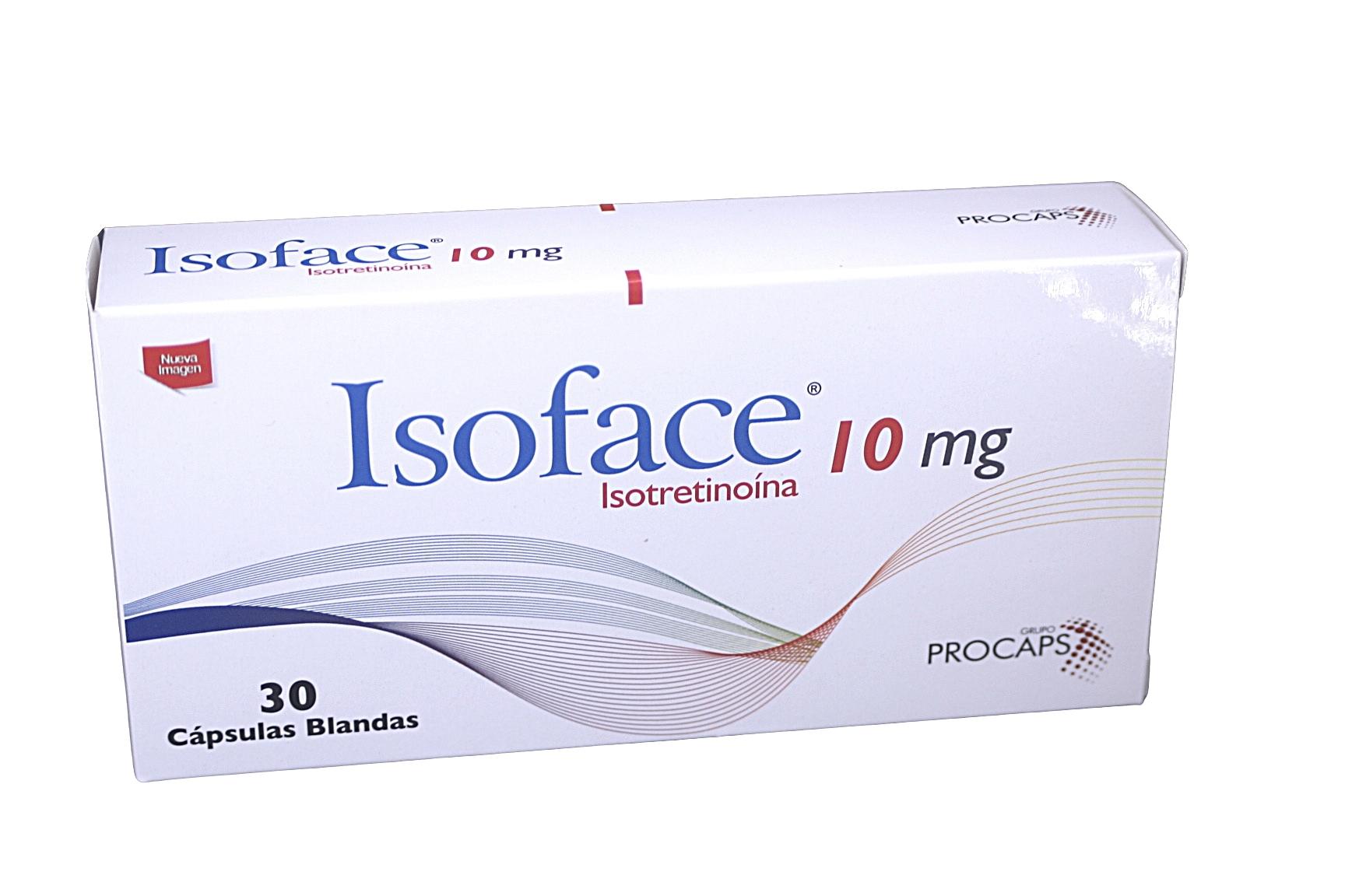 Isoface 10 mg * 30 caps.
