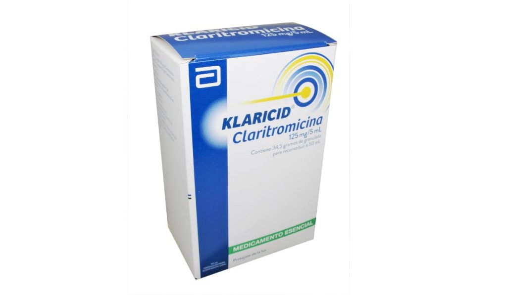 Klaricid 125 mg. suspen. * 50 mL Uroccidente