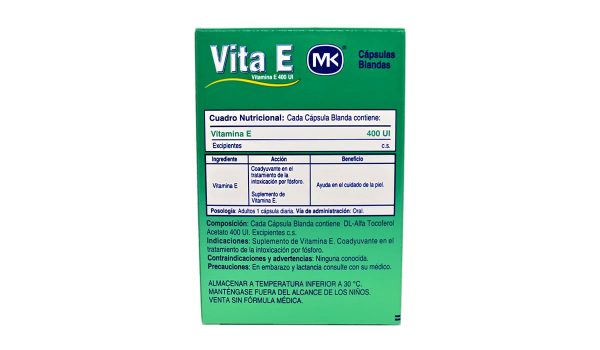 Vita E MK 400 UI * 30 caps. - Imagen 2
