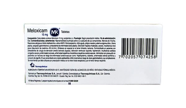 Meloxicam MK 15 mg * 10 tabl. - Imagen 2