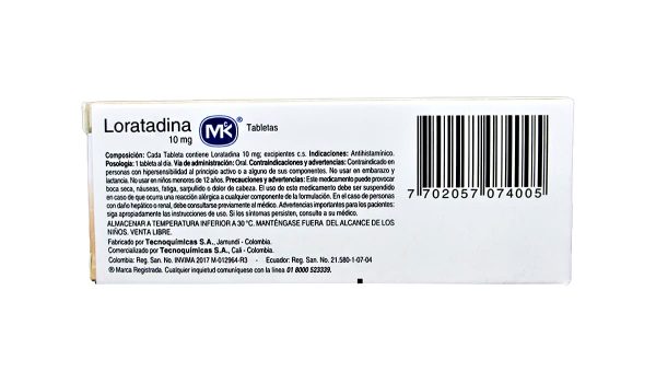 Loratadina MK 10 mg * 10 tabl. - Imagen 2