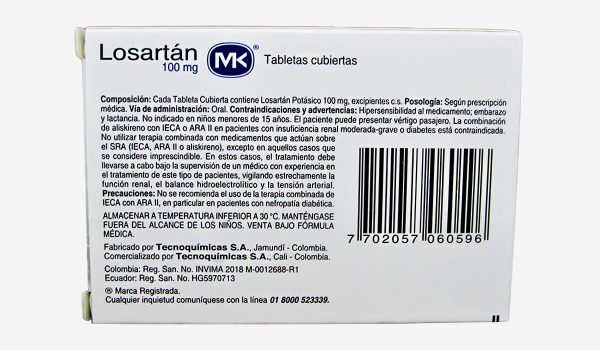 Losartan MK 100 mg * 15 tabl. - Imagen 2