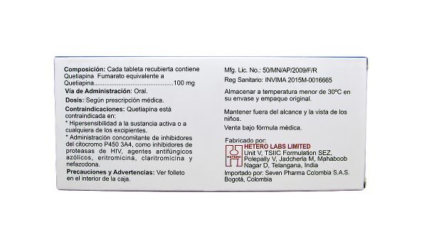 Tiquepin 100 mg * 30 tabl. - Imagen 2