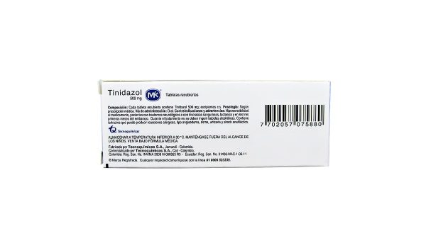 Tinidazol MK 500 mg * 8 tabl. - Imagen 2