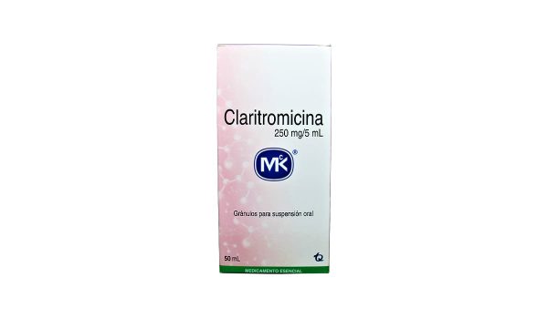 Claritromicina MK 250 mg/5 mL gránulos suspen. * 50 mL. TECNOQUIMICAS