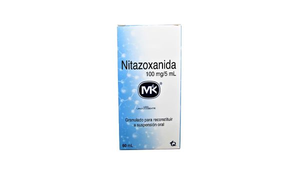 Nitazoxanida suspen. MK 100 mg/5 mL * 60 mL.