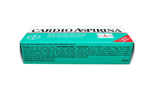 Cardio Aspirina 100 mg * 30 tabl. - Imagen 2