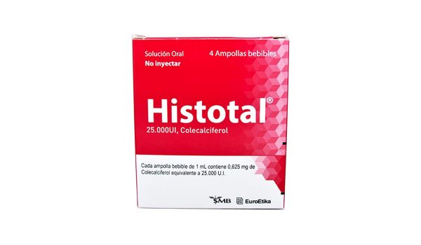 Histotal 25.000 U.I. * 4 amp. bebibles