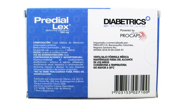 Predial Lex 500 mg * 30 tabl. DIABETRICS