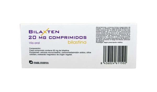 Bilaxten 20 mg * 10 comprim. - Imagen 2