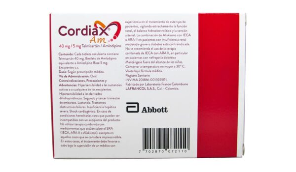 Cordiax AM 40/5 mg * 30 tabl. ABBOTT