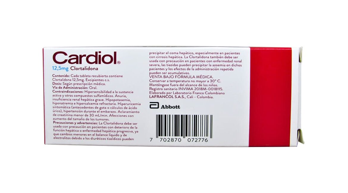 Cardiol 12.5 mg * 30 tabl.