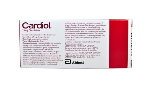 Cardiol 25 mg * 30 tabl. ABBOTT