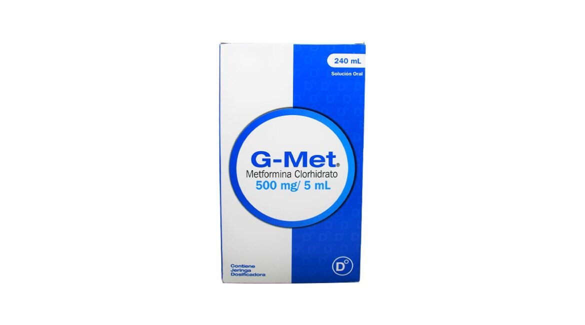 G-Met 500 mg soluc. oral * 240 mL
