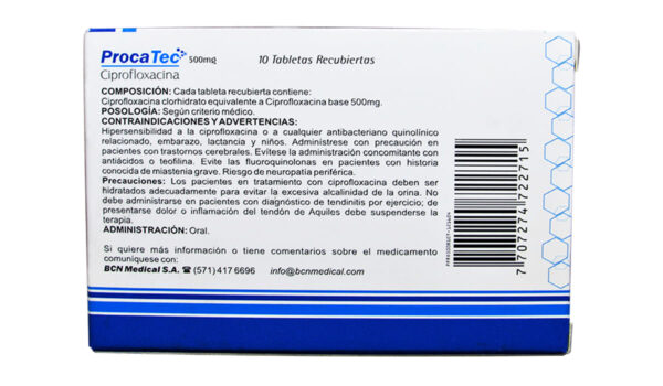 Procatec 500 mg * 10 tabl. BCN MEDICAL