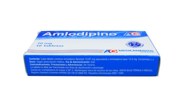 Amlodipino MK 10 mg * 30 tabl. TECNOQUIMICAS