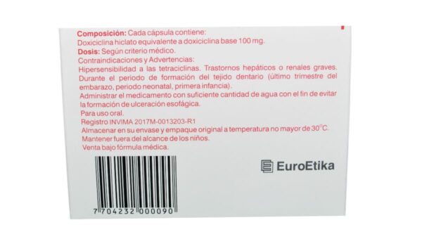 Etidoxina 100 mg * 10 caps. EURO ETIKA