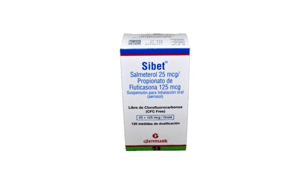 Sibet 25+125 mcg inhal. * 120 dosis GLENMARK PHARMA