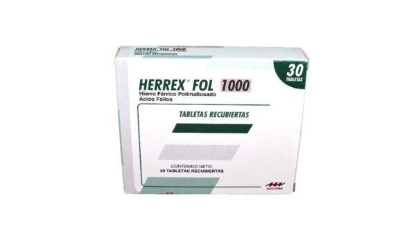 Herrex Fol 1000 * 30 tabl. FARMA DE COL. S.A.