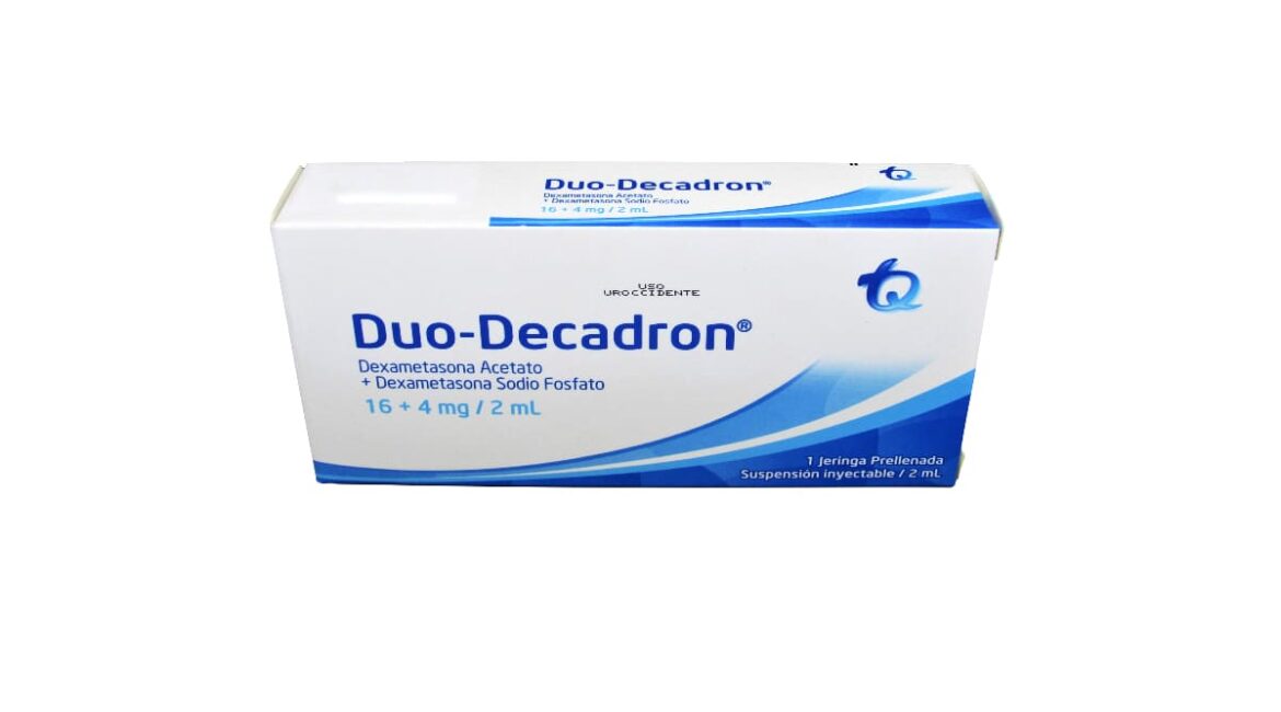 Duo Decadron 16+4 mg/2 mL jeringa prellen.