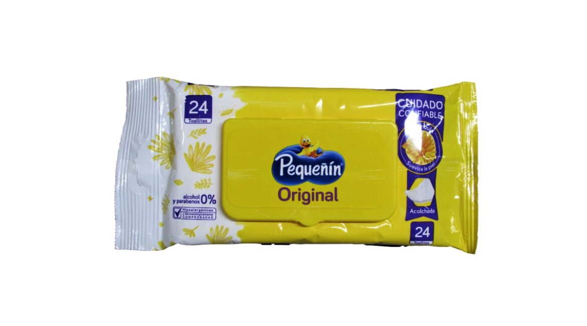 Toallitas humedas Peque?in * 24 unds.