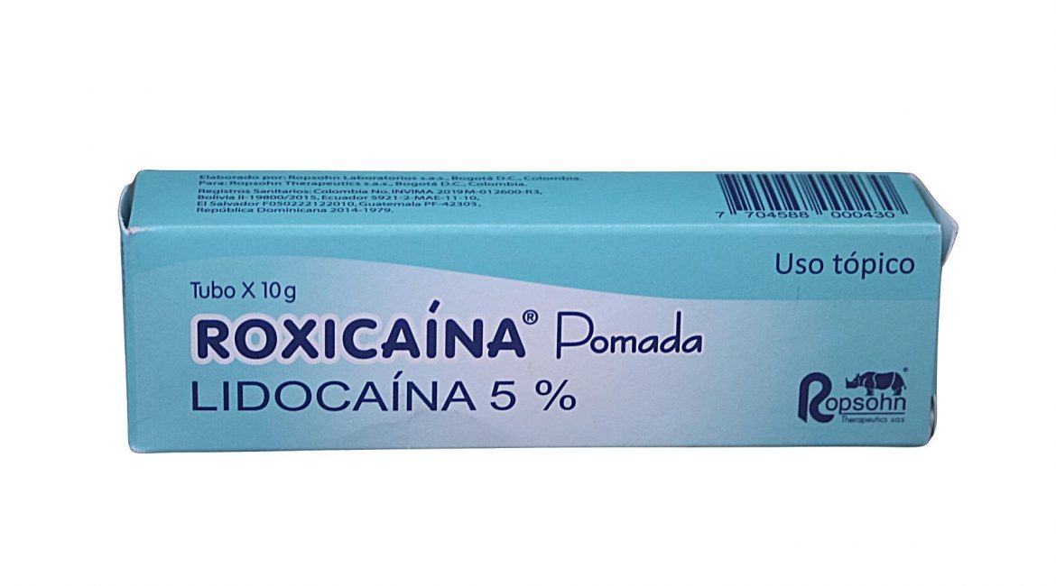 Roxicaina 5% pomada topica * 10 gr.