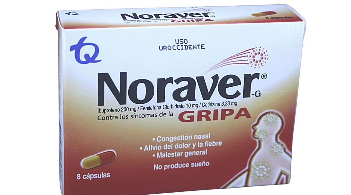 Noraver-G Gripa * 8 caps.