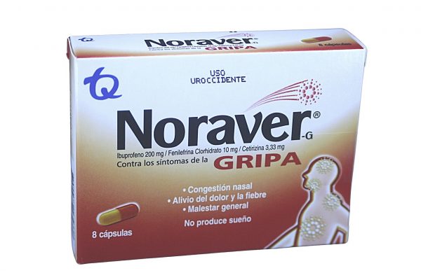 Noraver-G Gripa * 8 caps. TECNOQUIMICAS