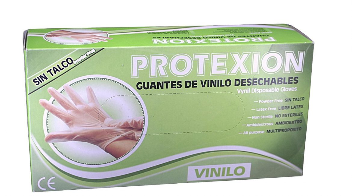 Guantes de Vinilo * 100 unds.