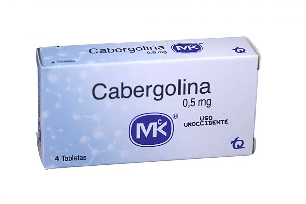 Cabergolina MK 0.5 mg * 4 tabl. TECNOQUIMICAS