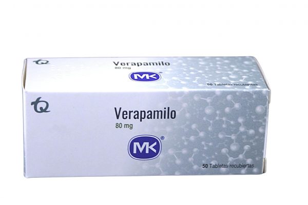 Verapamilo MK 80 mg * 50 tabl. TECNOQUIMICAS