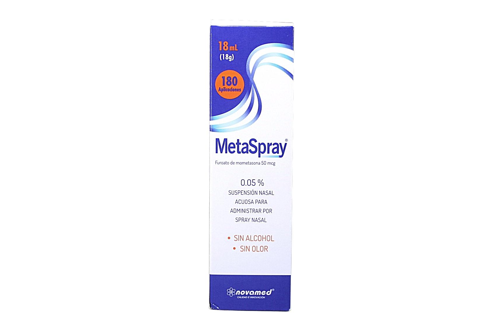 Metaspray Moetasona 50 mcg Novamed Spray Nasal Frasco x 180 Aplicaciones