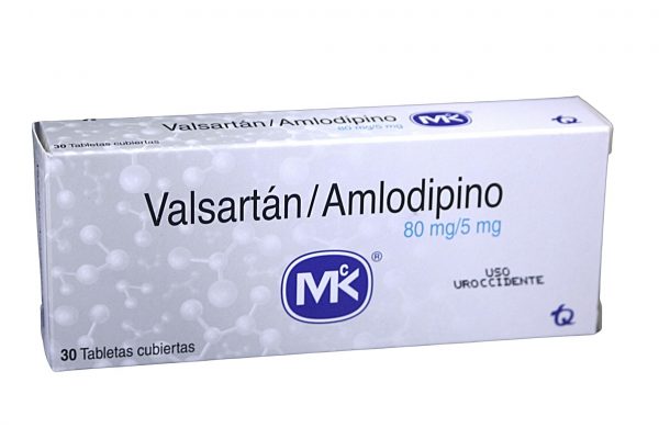 Valsartan/Amlodipino MK 80/5 mg * 30 tabl. TECNOQUIMICAS