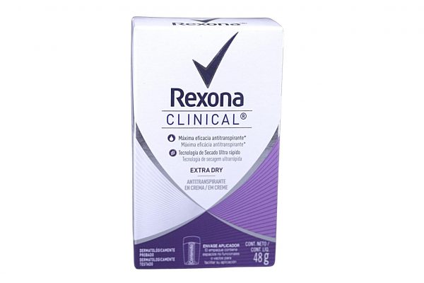 Desodorante Rexona Clinical Extra Dry * 48 gr. UNILEVER ANDINA BOLIVIA S.A