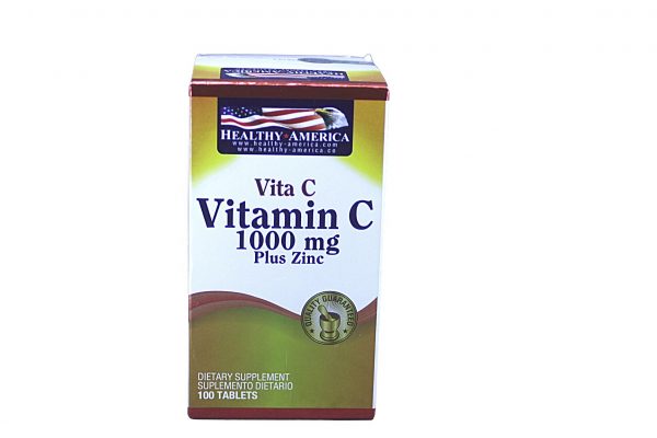 Vit. C 1000 mg Plus Zinc * 100 tabl. HEALTHY HEALTHY AMERICA