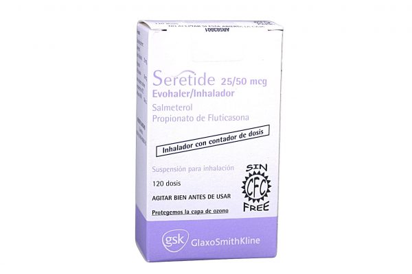 Seretide 25/50 mcg inhalador * 120 dosis GLAXO SMITH KLINE