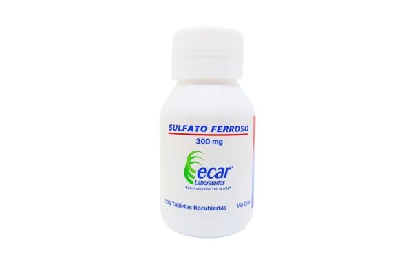 Sulfato Ferroso 300 mg * 100 tabl. EC