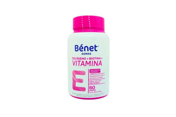 Benet Colágeno+Biotina+Vit.E * 60 gomas NUTRESA