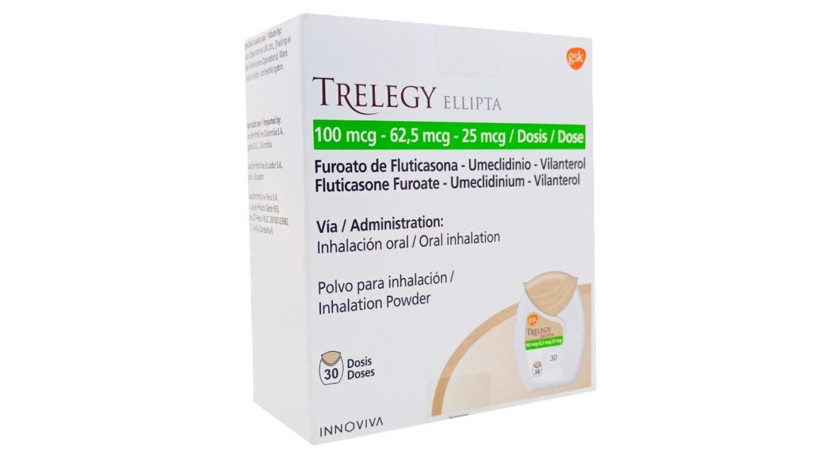 Trelegy Ellipta 100/62.5/25 mcg * 30 dosis 2 Trelegy Ellipta 100/62.5/25 mcg * 30 dosis