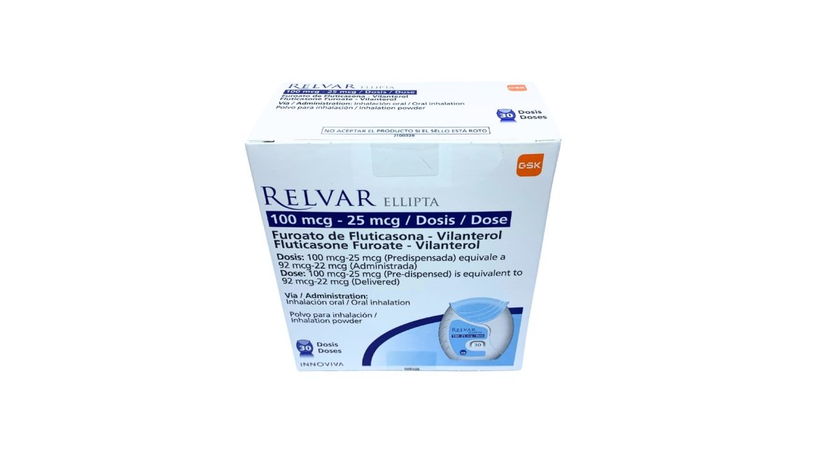 Relvar Ellipta 100/25 mcg * 30 dosis