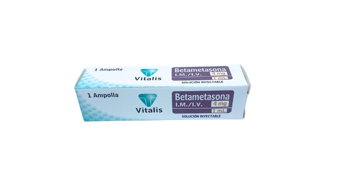 Betametasona 4 mg/mL amp. VT