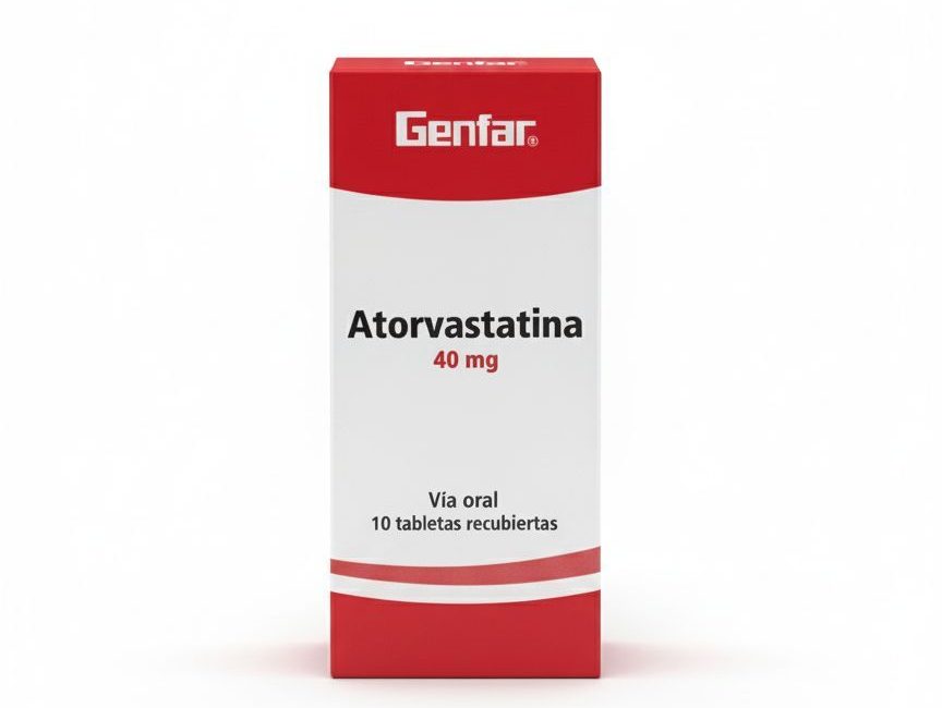 Atorvastatina 40 mg * 10 tabl. GF