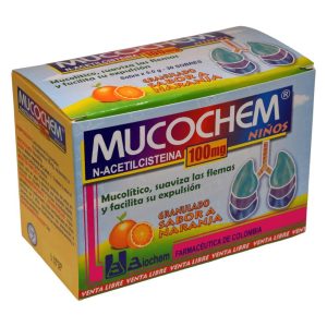 Mucochem 100 mg ninos * 30 sobres