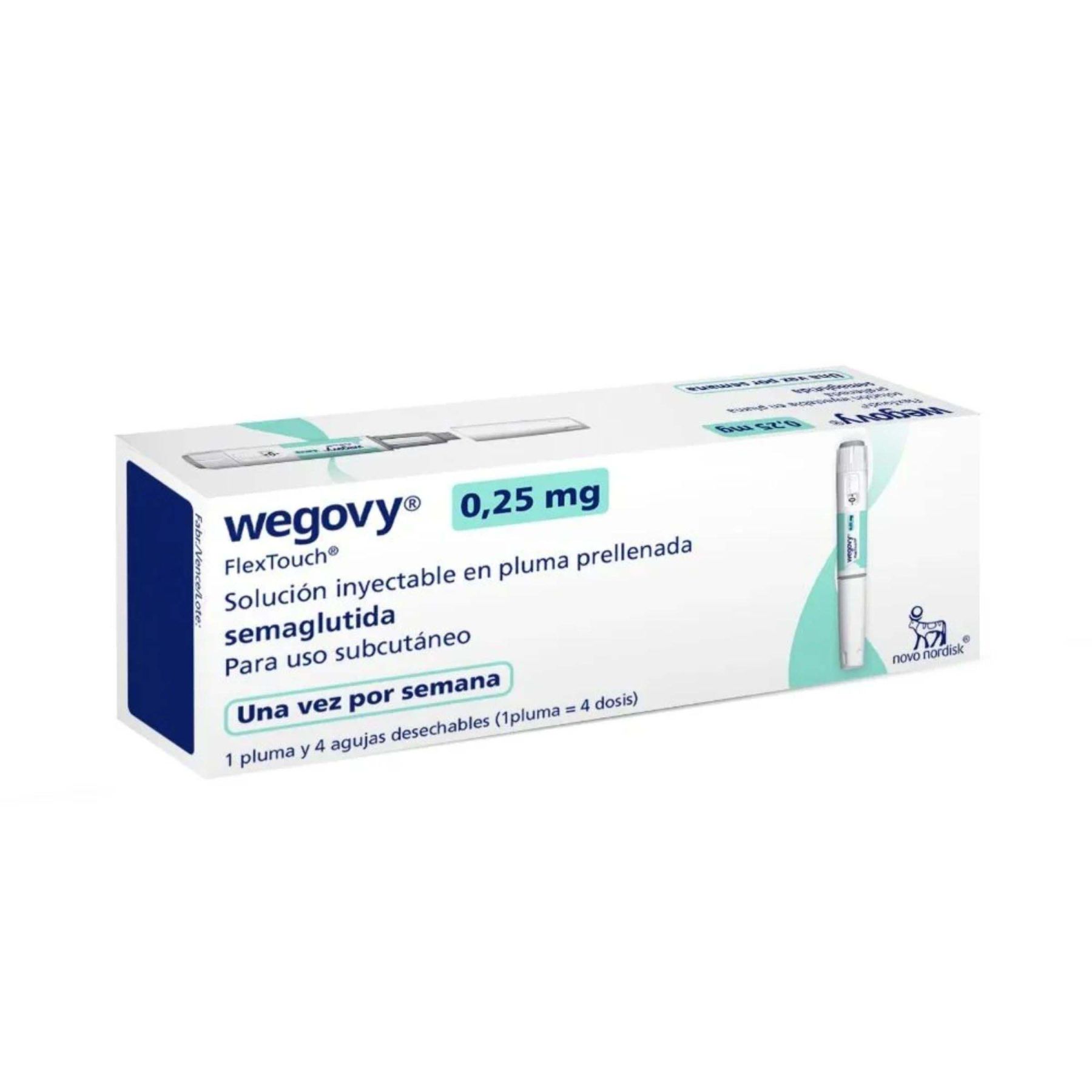 Wegovy 0.25 mg soluc. inyect. pluma prellen.